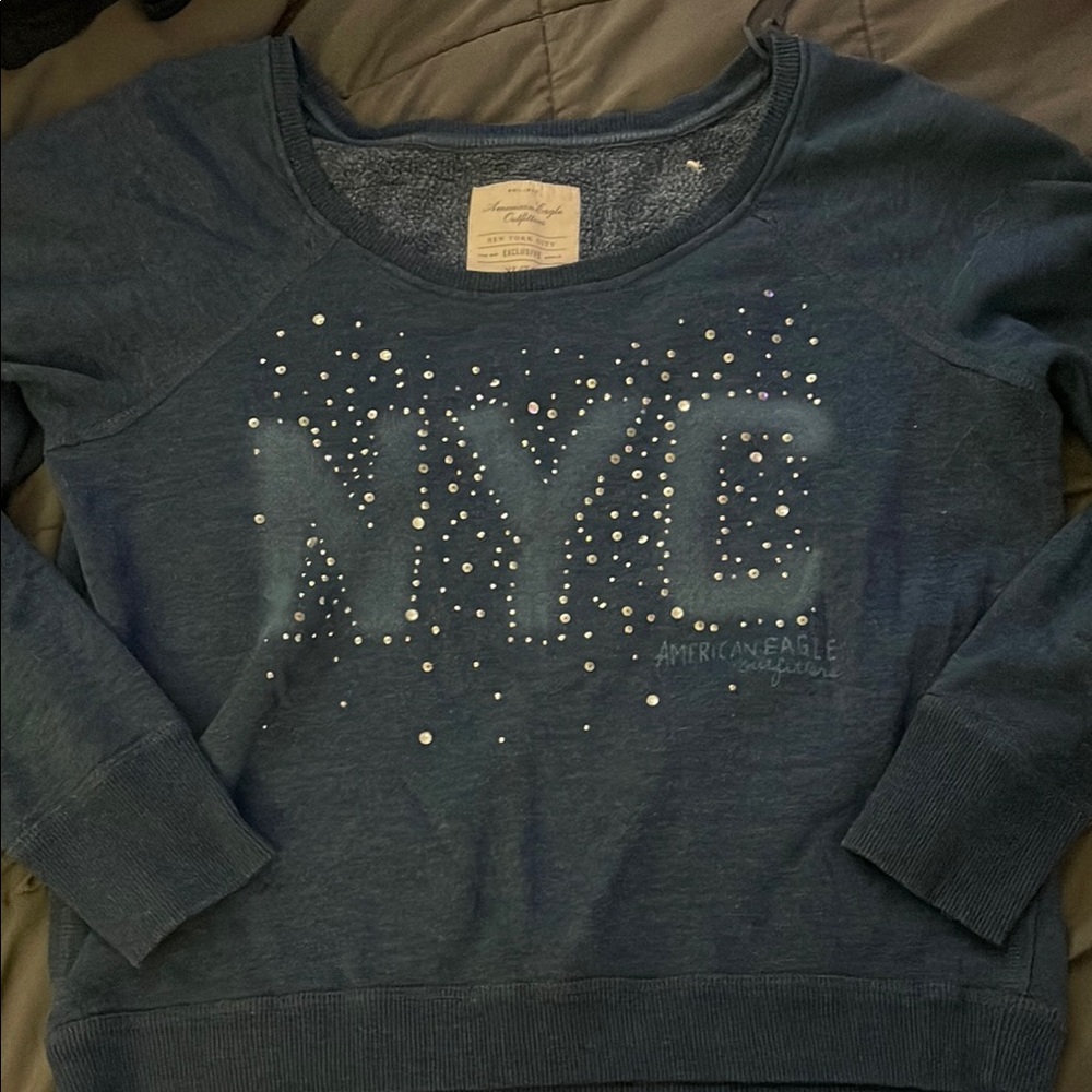 American Eagle Blue NYC Sweatshirt